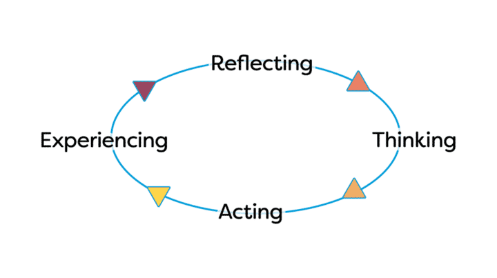 reflecting thinking experiencing acting